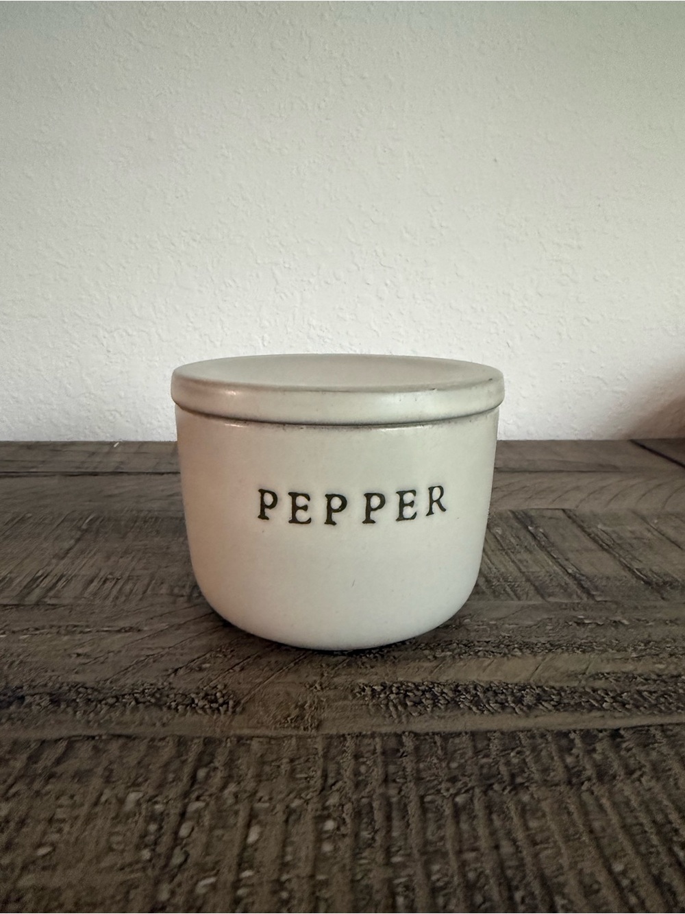 Hearth & Hand PEPPER Ceramic Lidded Canister Container